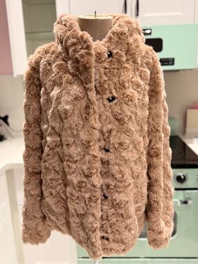 BCBGeneration Satin-Look Jacket in Blush Pink with Silver Chain